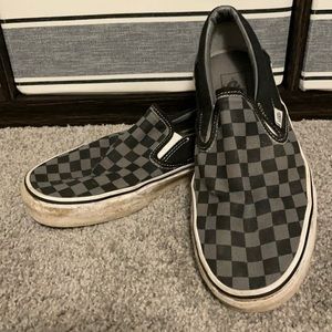 Vans grey/black slip on